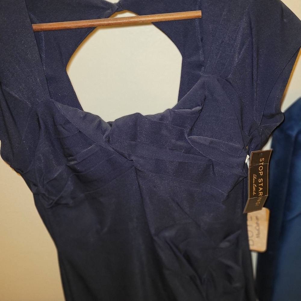 Stop Staring Navy Blue Women's Dress